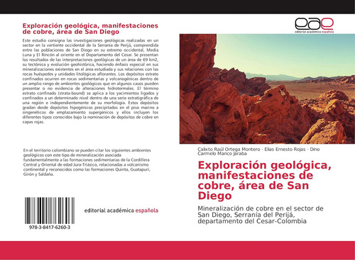 Libro: Exploración Geológica, Manifestaciones Cobre, Área