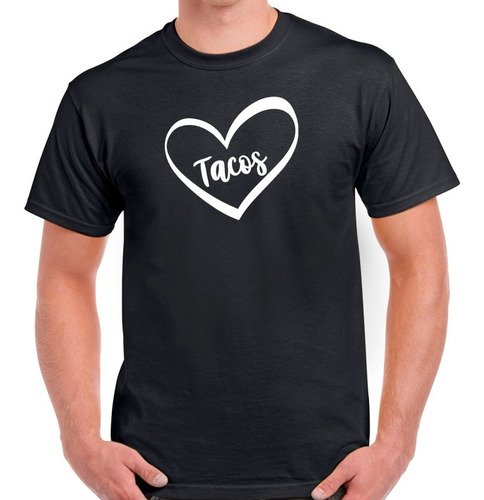 Playera Yo Amo Los Tacos Corazón