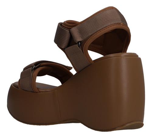 Sandalia Casual Dama Plataforma Camel
