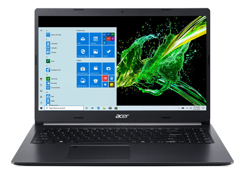 Laptop  Acer Aspire 5 A515-55 negra 15.6", Intel Core i5 1035G1  12GB de RAM 512GB SSD 32GB Optane, Intel UHD Graphics G1 1366x768px Windows 10 Home