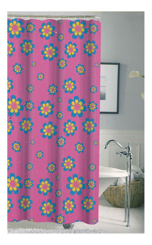 Cortina De Baño 100% Polyester 1,80 X 1,80