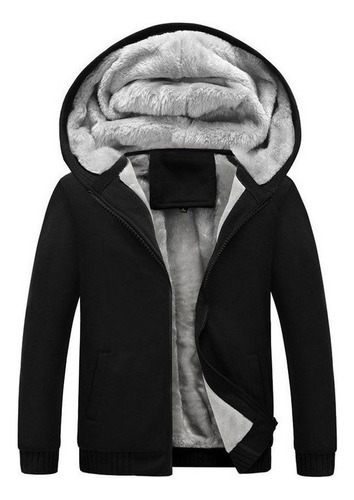 Men's Thick Plush Hooded Sweatshirt