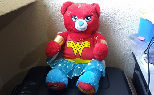 Build A Bear Dc Wonder Woman Teddy Bear Plush 40 Cms (Usado)