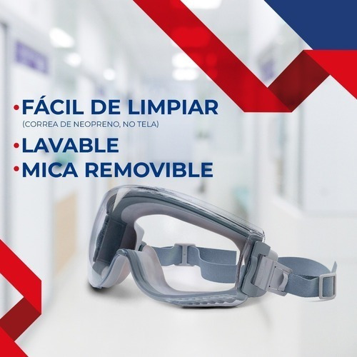 Imagen 4 de 7 de Goggle De Seguridad Uvex Stealth S3960 Hidroshield Antiempañ