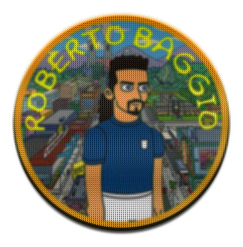 Parche Circular Simpsons Roberto Baggio