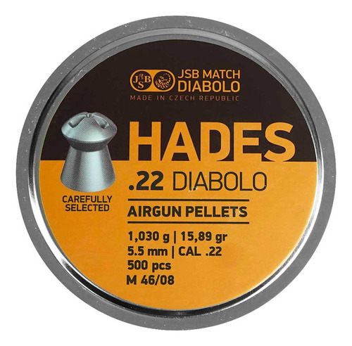 Chumbo Jsb Hades 5.5 .22 Lata Com 500 Pçs