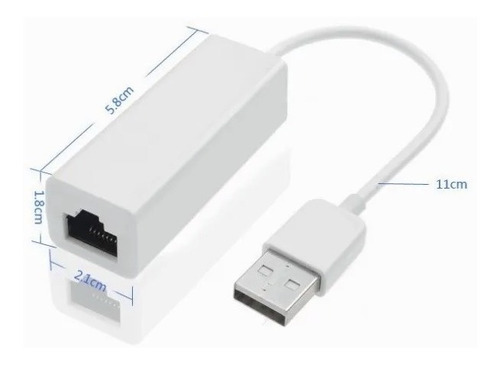 Adaptador Usb Ethernet Red Lan Ethernet Rj45 A Usb 2.0 Full