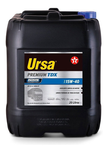 Aceite Ursa Premium Tdx 15w40 Balde 20 Lts Texaco - Tyt
