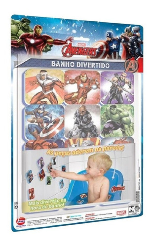 Brinquedo Banho Divertido Avengers Vingadores Lider 2496