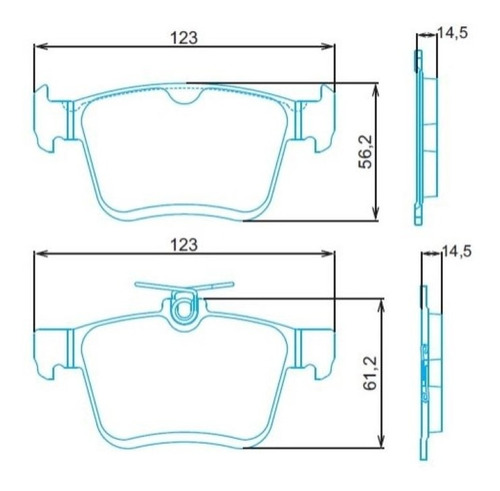 Pastilha Freio Dianteiro Audi A3 2012/ Golf Jurid Hq2327