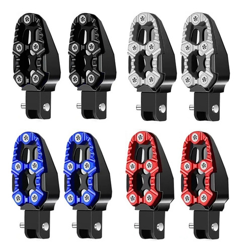 Pedalines Para Moto Universal Apoya Pies De Metal