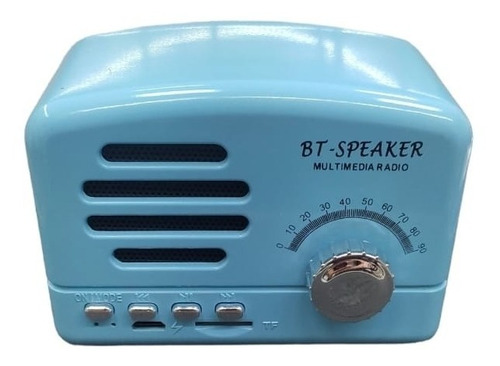 Mini Parlante Con Forma De Radio Vintage Bt01