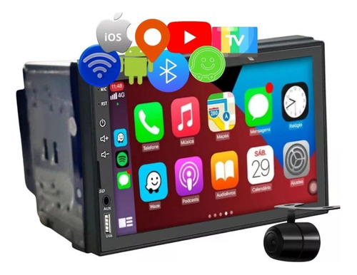 Central Multimidia Mp5 Android Wifi Tv Digital Gps Bluetoot