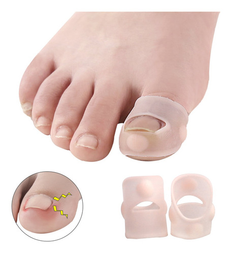 5 Pares De Corrector De Uñas Encarnadas De Silicona, Fundas