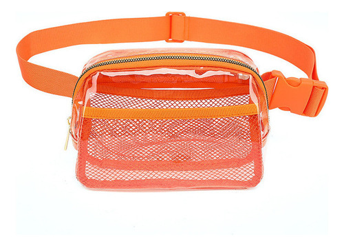 Bolso Bandolera Con Monedas Deportivas Lisas De Color Naranj