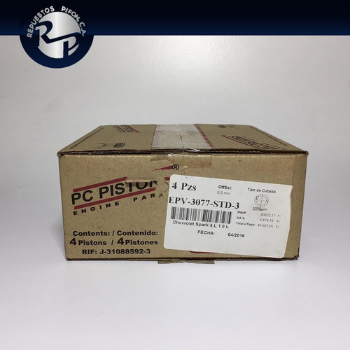 Juego Kit Pistones Y Anillos Std Chevrolet Spark