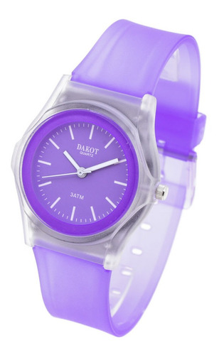 Reloj Dakot Mujer 193 - Caucho Sumergible Malla Transparente