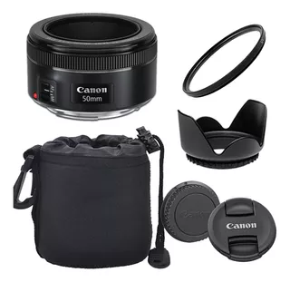 Lente Canon Ef 50mm F/1.8 Stm Nuevo En Caja Kit 6 Accesorios