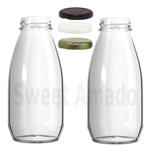 Imagem 1 de 5 de 10 Pote Garrafa Leiteira Condimento Suco 300ml Lembrancinha