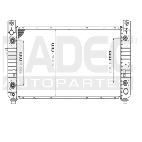 Radiador Sonora 2012-2013 V8 6.2 Automatico Cdr