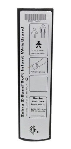 Imagen 3 de 4 de Zebra Brazaletes Adhesivo Permanente - 10007746k