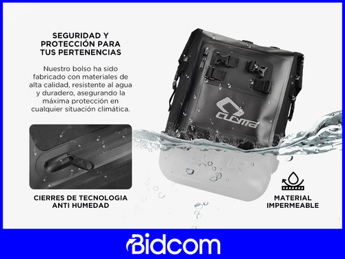 Mochila Y Bolso Con Kit De Correas De Ajuste Ideal Motos