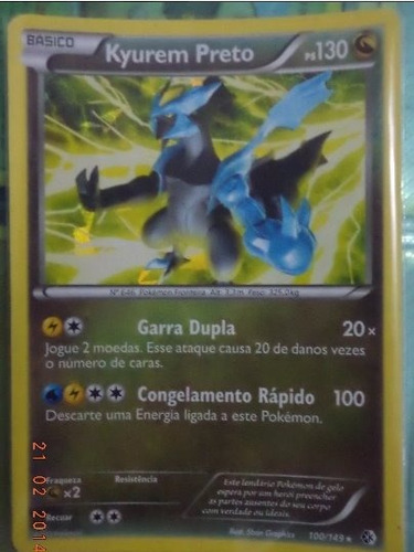 Pokemon Kyurem Preto Fronteiras Cruzadas 100/149 Portugues