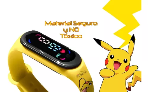 Reloj Digital Para Niños Pokemon Pikachu Pantalla Touch - $ 8.450