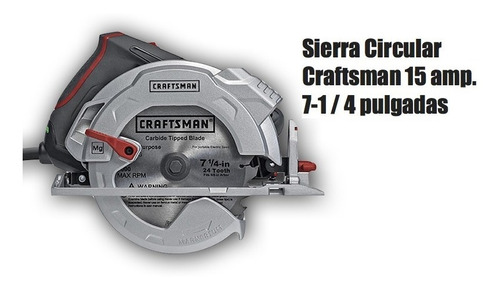 Craftsman Sierra Circular 7-1/4 15 Amp Herramienta Xtr C