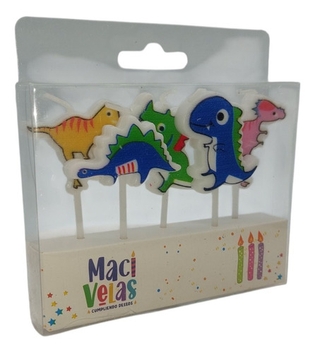 Vela Pastel .:: Dinosaurios Dino Party Bebé V1 ::. Blister