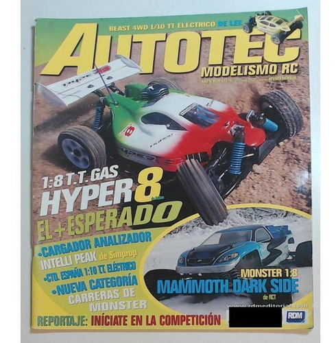 Revista Autotec Modelismo Rc 143 Año Xi 1:8 T.t. Gas Hyper 8
