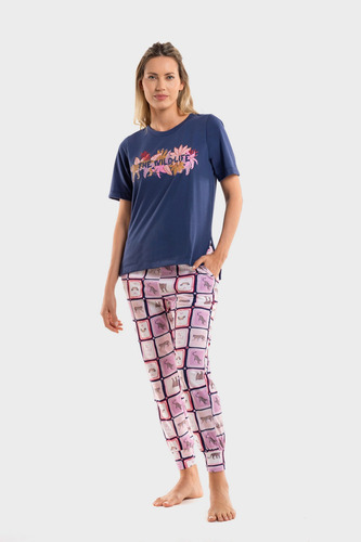 Pijama Promesse Remera Y Pantalon 100%algodon Art 15233 