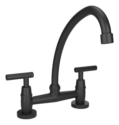 Estalgrif Maverick Black Grifería De Cocina Doblecomando Acabado Mate