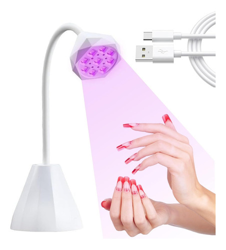 Velador Cabina Uv/led 27w Secador Uñas Esculpidas Gelificada Color Blanco