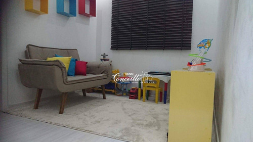 Imagem 4 de 25 de Linda Cobertura De 136 Metros Semi Mobiliada Com 03 Dormitorios E 01 Suíte Com 01 Vaga De Garagem No Parque São Vicente - Mauá - Co0148