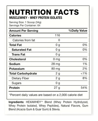 Proteina Oxy 7 Whey Protein 5lbs 67 Sv Cookies - Hexacore