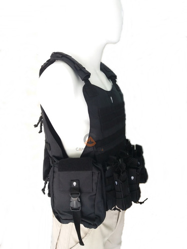 Capa Colete Bravo Militar Modular Molle Completa Acessórios