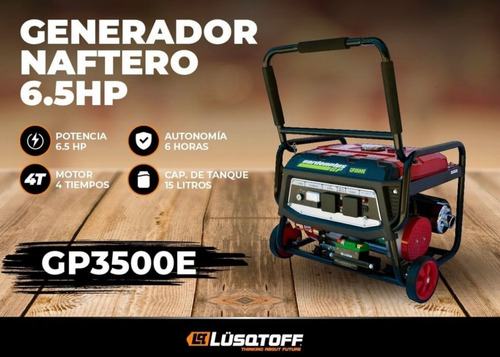 Imagen 2 de 4 de Generador Grupo Electrogeno Portátil Garden Plus 3500w 220v