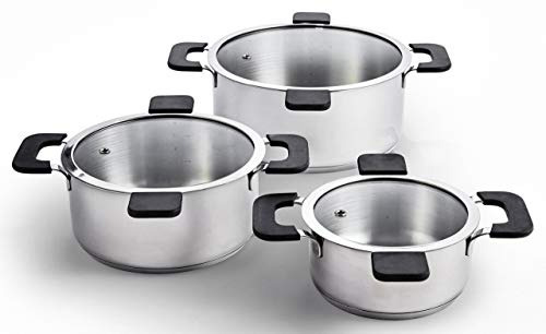 Ozeri Multi-tamaño De 6 Piezas Inductivo Pot Set, De Acero I