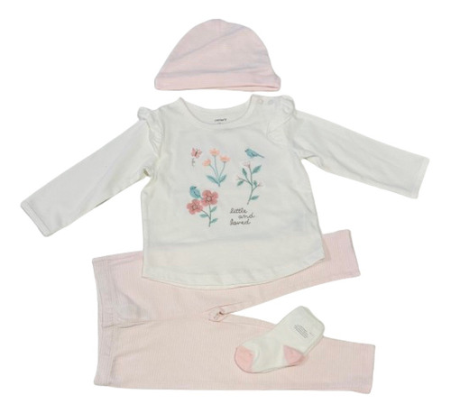 Set Nacimiento Carters Talle 9 Y 12 Meses Beba 4 Piezas