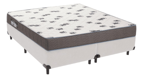 Cama Box Branco E Colchão Light Espuma D33 Queen Ortobom