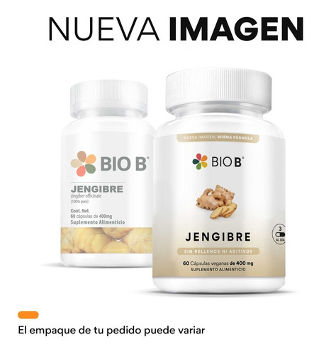Bio B 3 Pack De 60 Cápsulas Jengibre