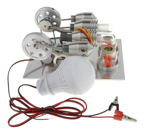 Imagen 10 de 10 de Generador De Electricidad Con Motor Stirling Paralelo De 2 C