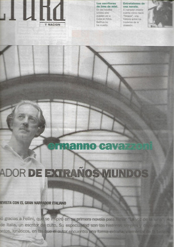 Clarin Cultura 2001 Ermano Cavazzoni Ariel Dorfman Fogwill 