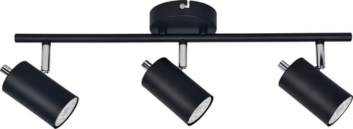 Aplique Spot 3 Luces Memo Blanco Orientable Dicro Led Gu10 Estructura Negro