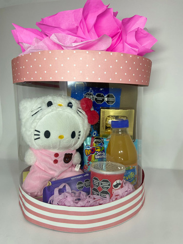 Caja De Regalo Sorpresa Premium | Peluche, Dulces Y Bebida