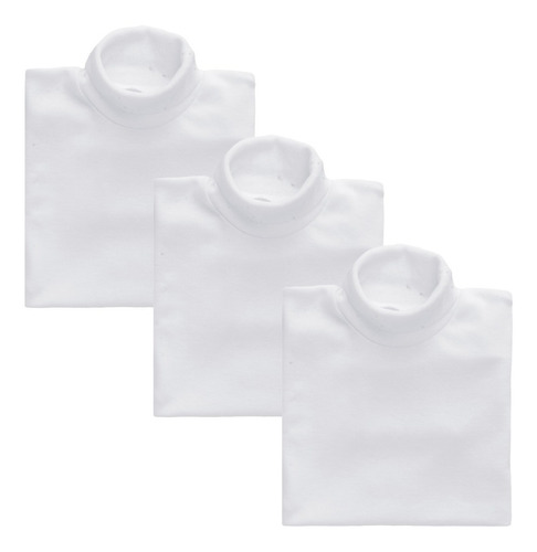 Imagen 8 de 8 de Pañalero Mameluco Cuello De Tortuga 100% Algodon 3 Pack