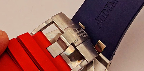 Reloj Audemars Piguet Patek Phlippe Cuarzo Cronografo 44 Mm Rojo Y Azul Azul Azul (Usado)