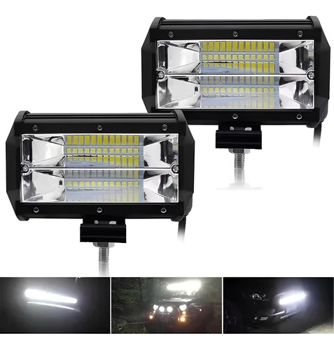 Pack 2 Focos Neblineros Led 72w  Expansion Auto Moto