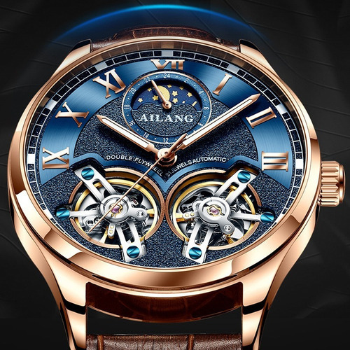Reloj Mecánico Casual Impermeable Para Hombre Ailang Color Del Fondo Rose White